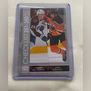 Nathan MacKinnon/Leon Draisaitl Hockey Trading Card